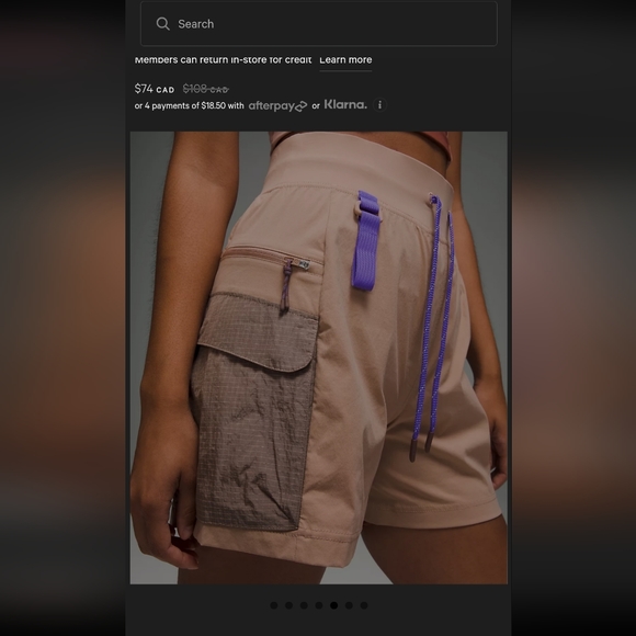 Lululemon hiking shorts - Picture 1 of 6